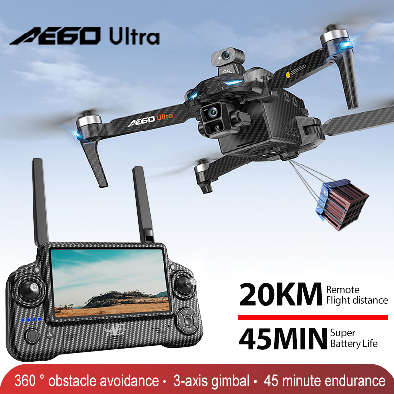 Drone Camera With Gimbal - Drone Profesional AE60 GPS Kamera 8K