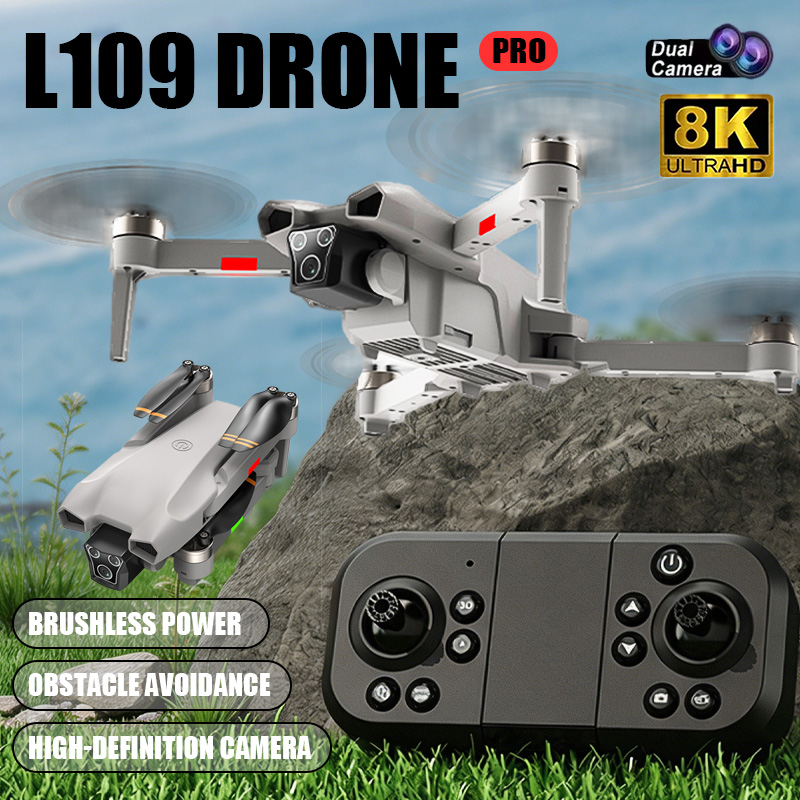 Drone Camera With Gimbal - Drone Baru L017 Pro Brushless 3D