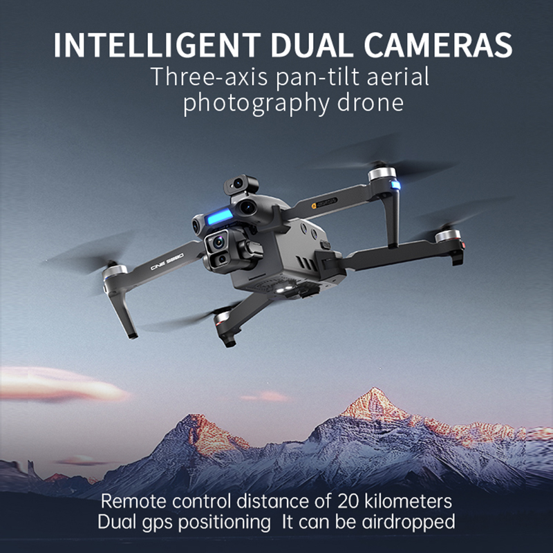 Drone Kamera Ganda 8K Baru 202 - Drone Camera With Gimbal ulasan dan harga