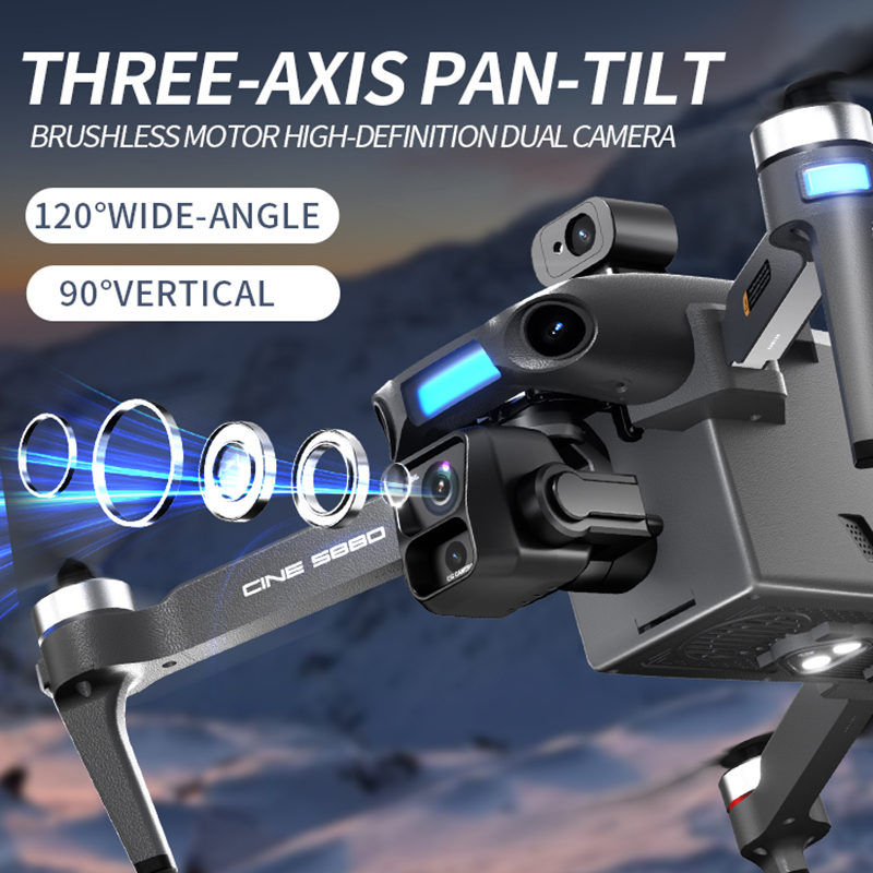 Drone Kamera Ganda 8K Baru 202 - Drone Camera With Gimbal ulasan dan harga