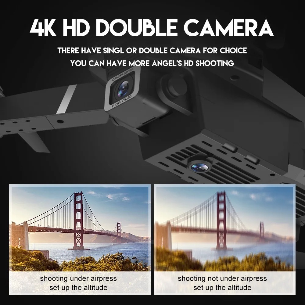 Drone RC Baru E88Pro 4K Profes - Drone Camera 4K ulasan dan harga