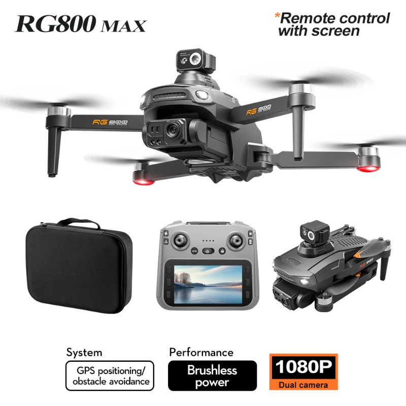 Drone RG800 MAX Baru Kamera HD - Drone Camera With Gimbal ulasan dan harga
